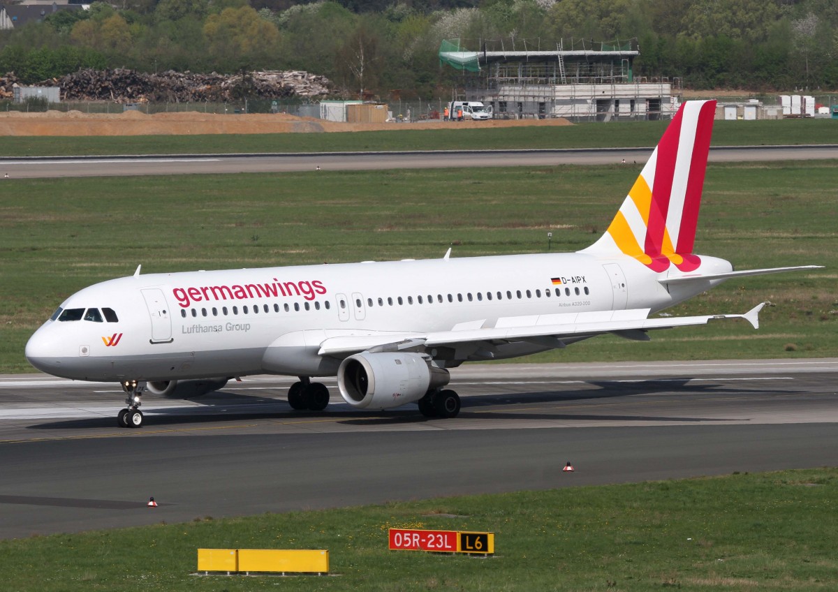 Germanwings, D-AIPX, Airbus, A 320-200 (neue GW-Lkrg.), 02.04.2014, DUS-EDDL, Dsseldorf, Germany 
