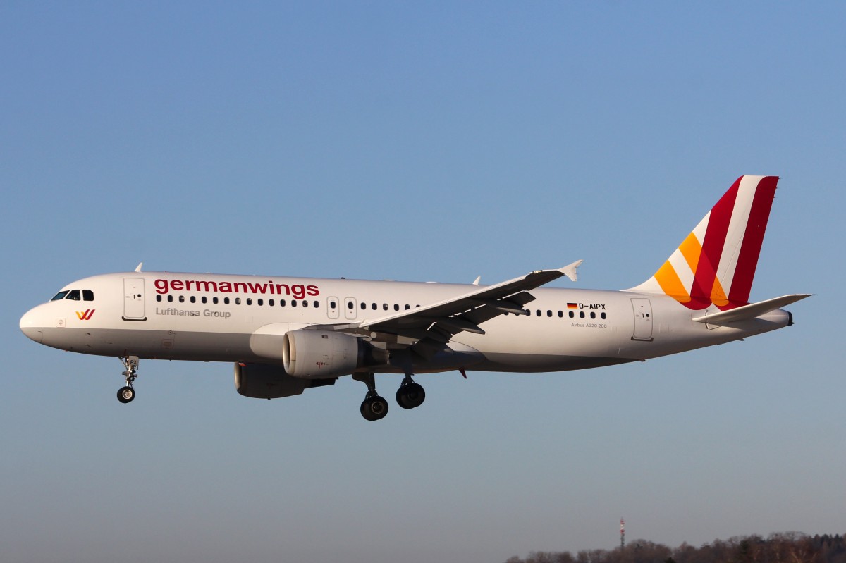 Germanwings D-AIPX, Airbus A320-211, 12.März 2015, ZRH Zürich, Switzerland. 12 Tage vor dem tragischen Unglück in Zürich noch Fotografiert.