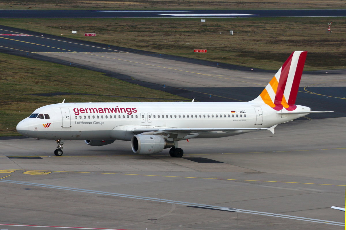 Germanwings, D-AIQC, Airbus A320-200, Köln-Bonn (CGN/EDDK). Aufnahmedatum: 02.04.2017