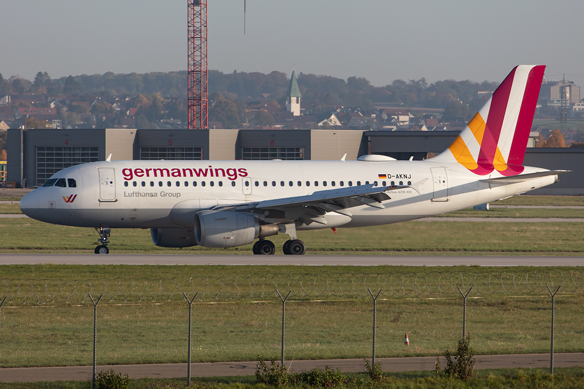 Germanwings, D-AKNJ, Airbus, A319-112, 15.10.2019, STR, Stuttgart, Germany


