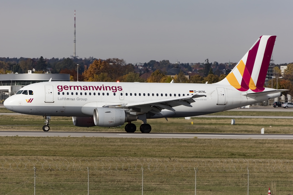 Germanwings, D-AKNL, Airbus, A319-112, 24.10.2015, STR, Stuttgart, Germany 



