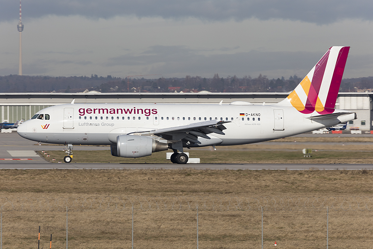 Germanwings, D-AKNO, Airbus, A319-112, 11.01.2018, STR, Stuttgart, Germany 


