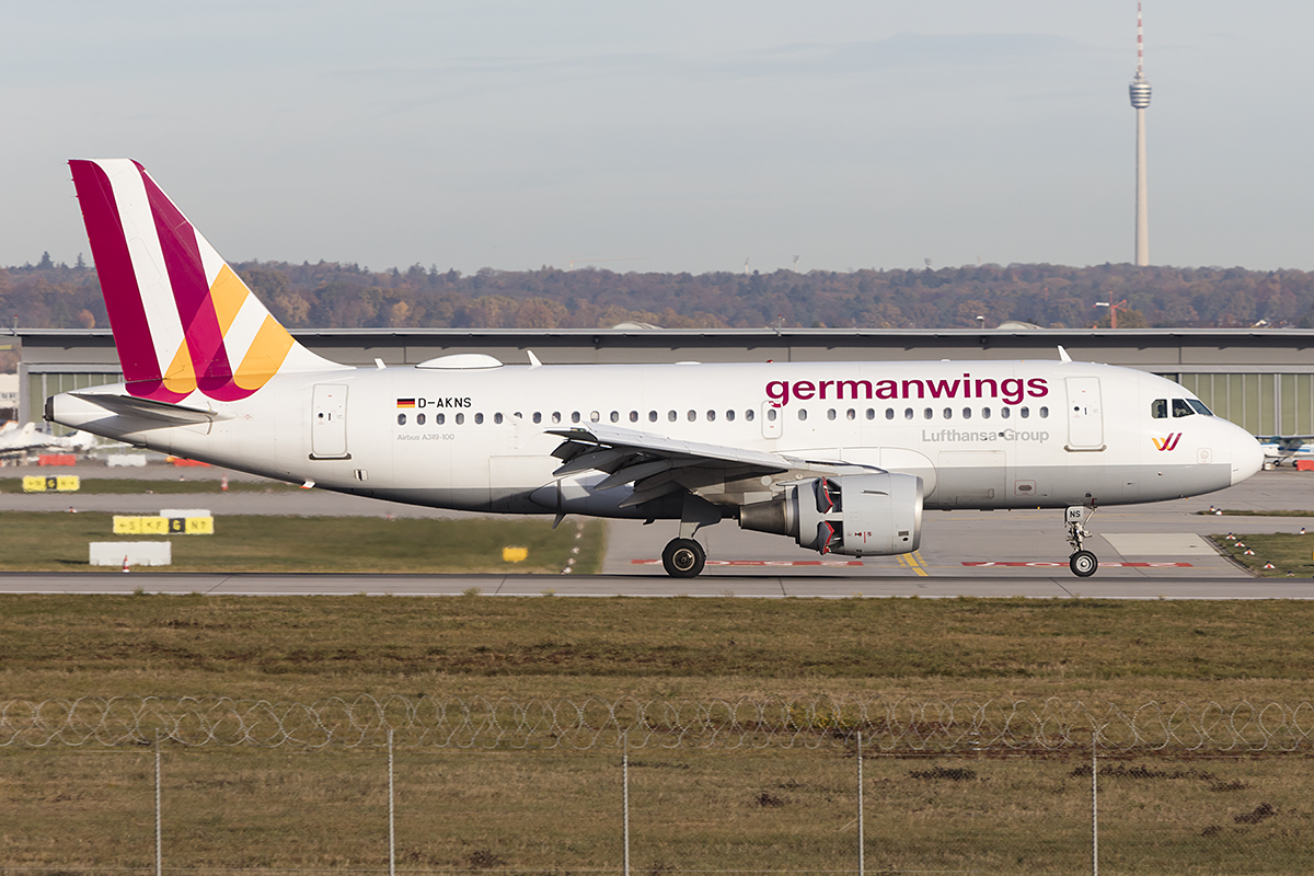 Germanwings, D-AKNS, Airbus, A319-112, 06.11.2018, STR, Stuttgart, Germany 


