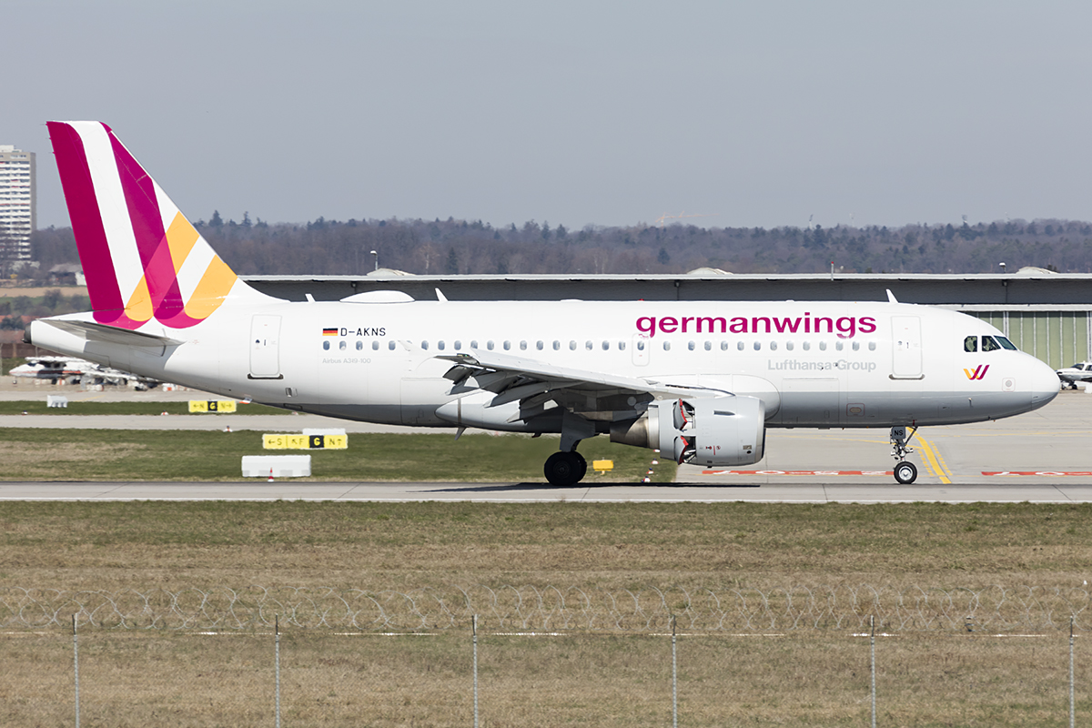 Germanwings, D-AKNS, Airbus, A319-112, 28.03.2019, STR, Stuttgart, Germany 



