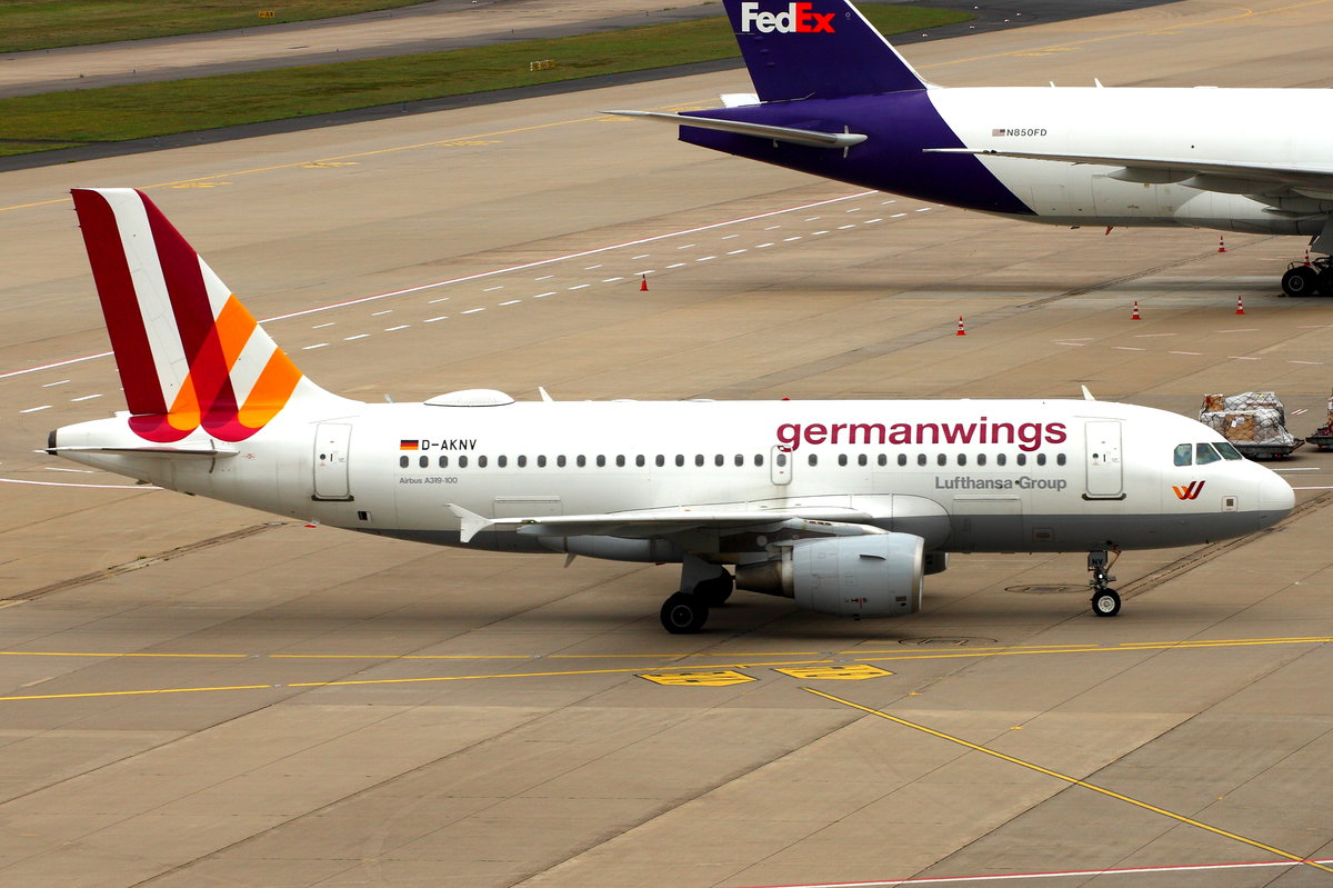 Germanwings, D-AKNV, Airbus A319-112. Köln-Bonn (CGN/EDDK) am 16.07.2017.