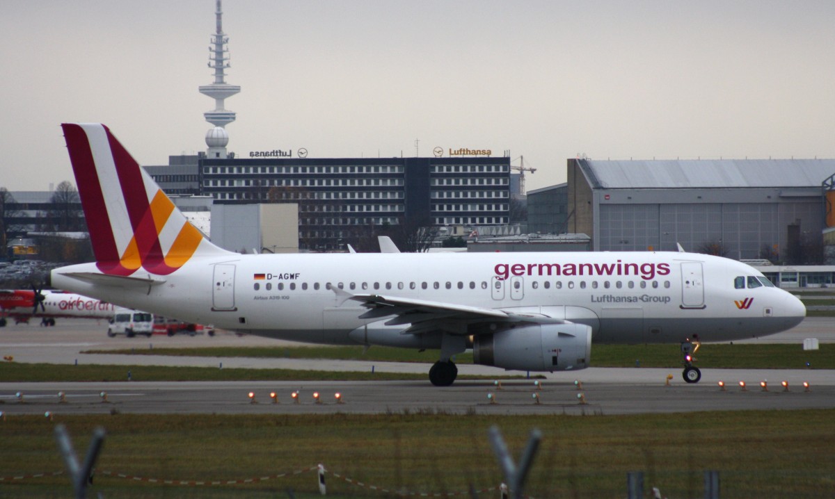 Germanwings,D-AGWF,(c/n3172),Airbus A319-132,16.12.2013,HAM-EDDH,Hamburg,Germany