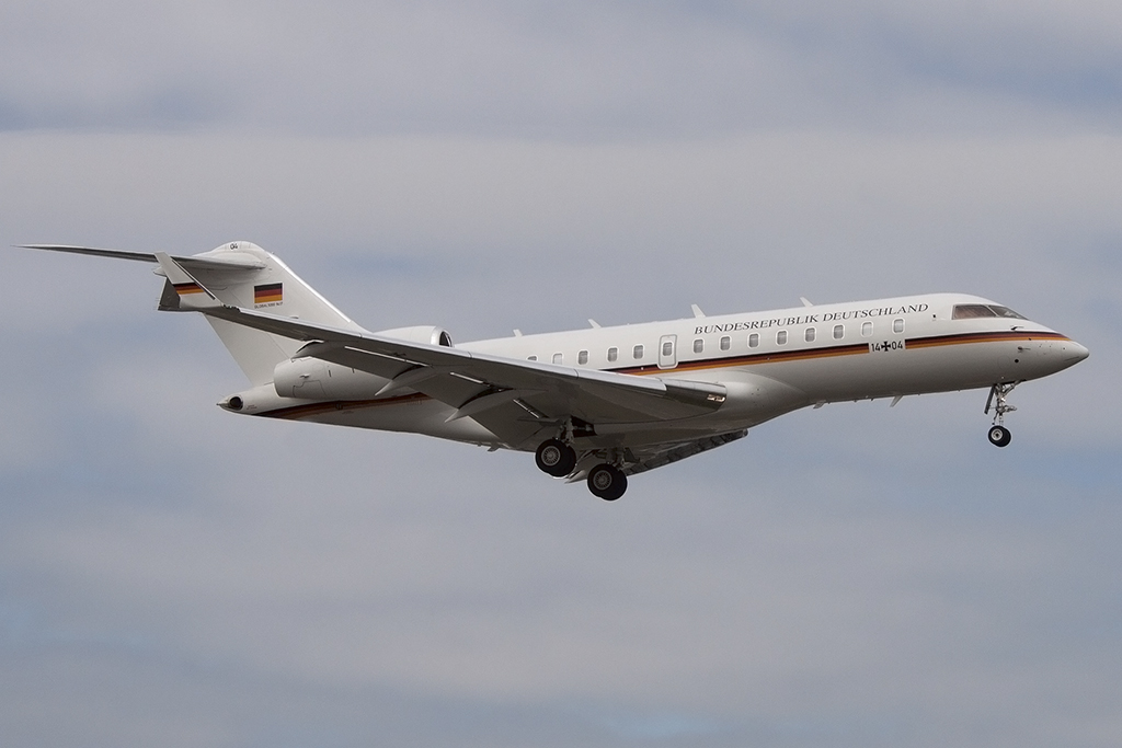 Germany Air Force, 14+04, Bombardier, BD-700-1A11 Global 5000, 28.03.2015, GVA, Geneve, Switzerland 



