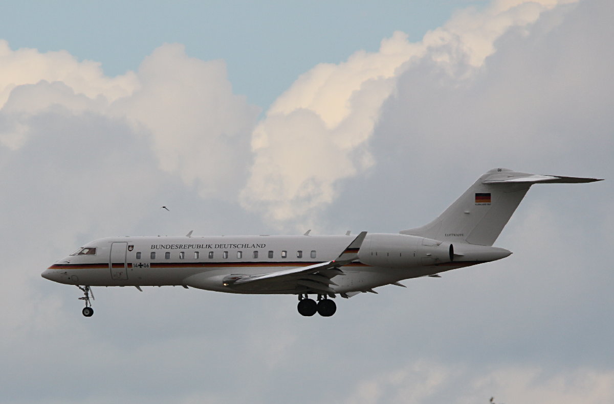Germany Air Force, BD-700 1A10 Global 6000, 14+06, BER, 09.06.2026