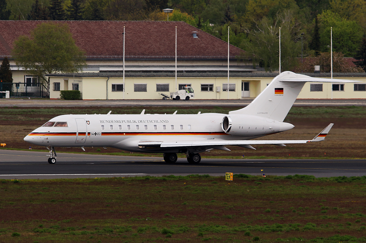 Germany Air Force, BD-700-1A11 Global 5000, 14+03, TXL, 04.05.2016