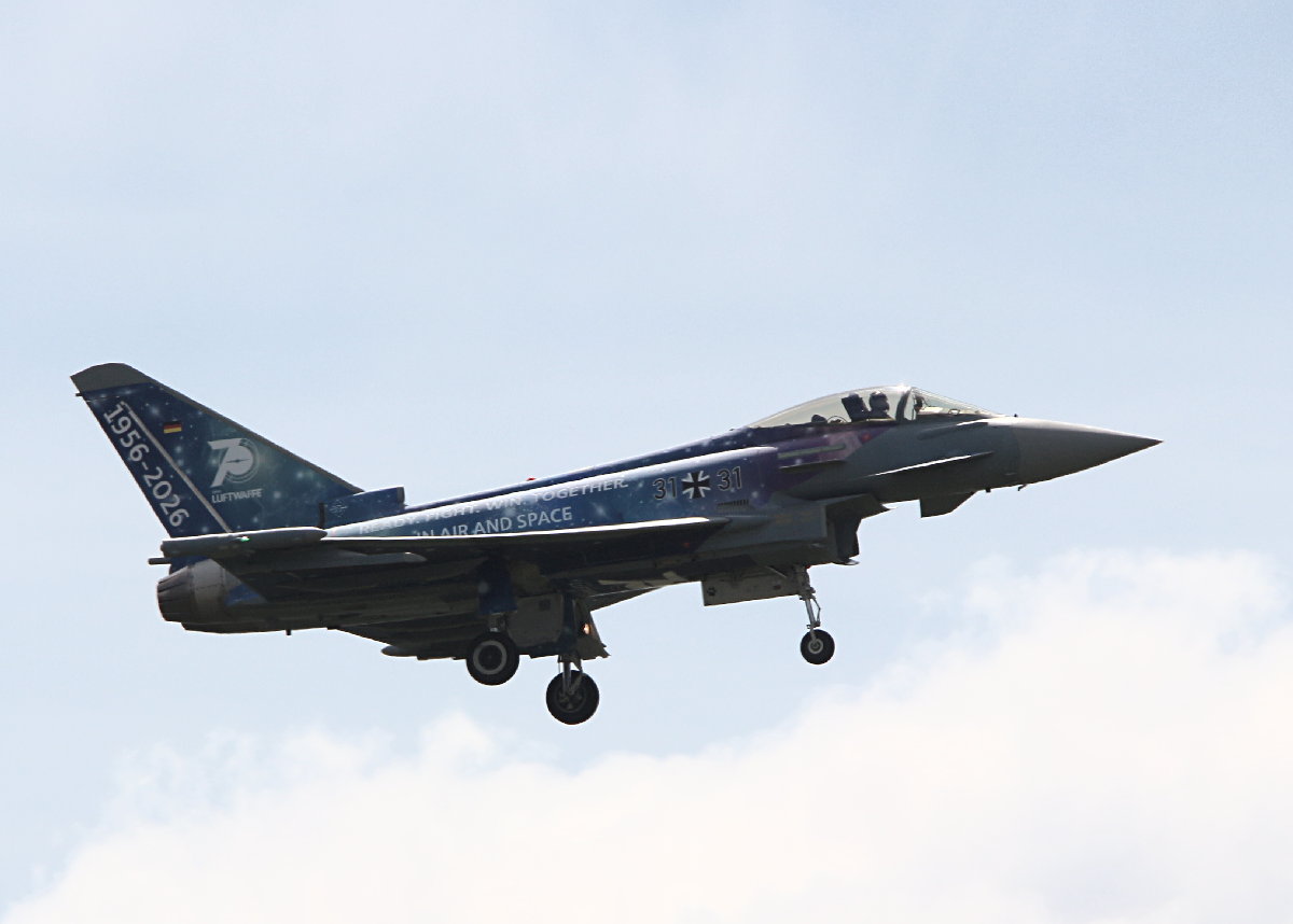 Germany Air Force, Eurofighter Typhoon, 31+31, BER(ILA), 08.06.2026