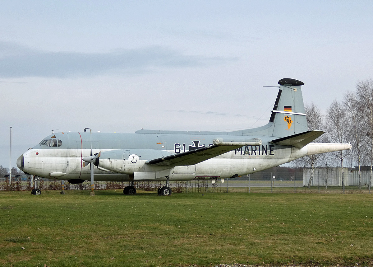 Germany Navy, Breguet BR.1150 Atlantic, 6105, in der Nhe vom Mritz Air Park, Rechlin, 18.02.2024