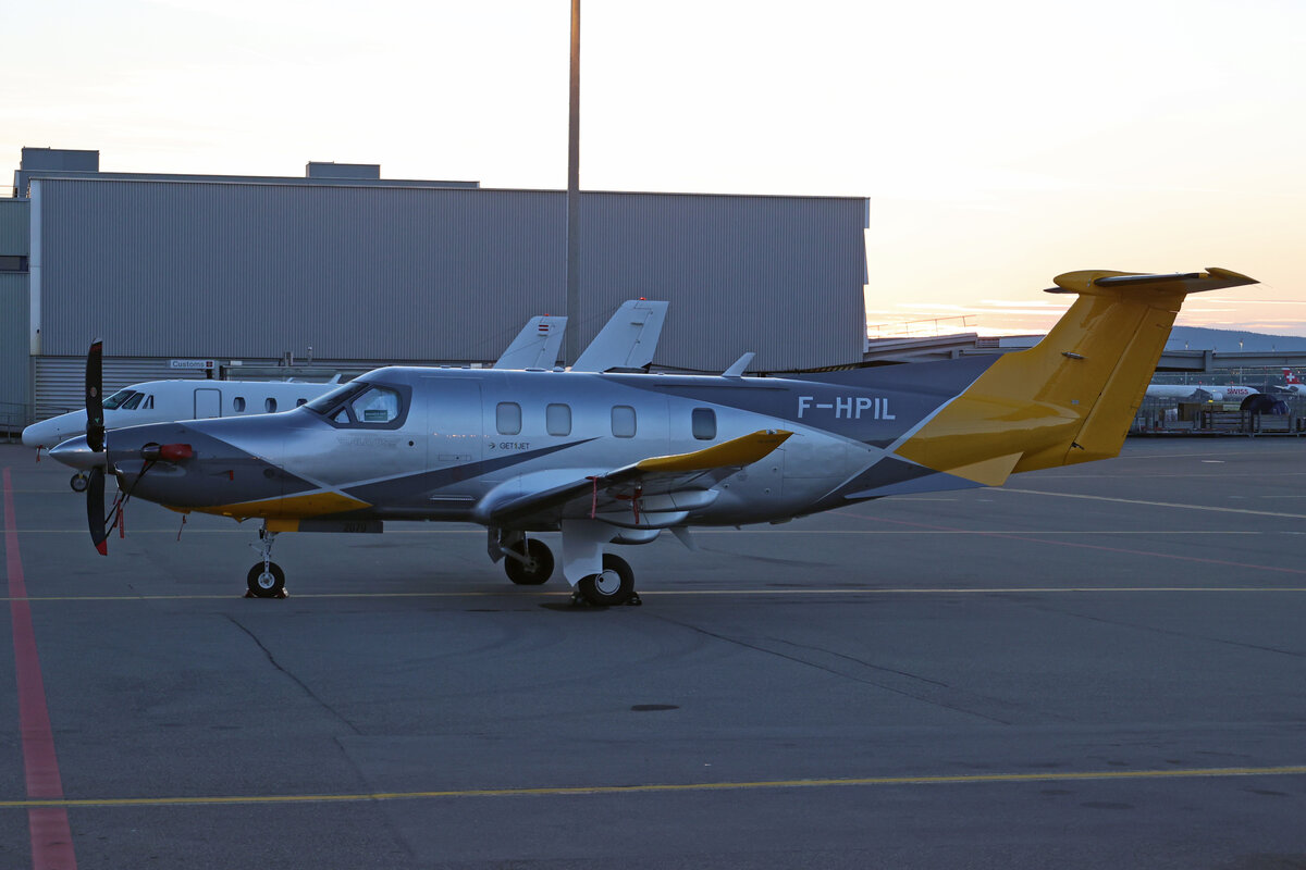 Getonejet, F-HPIL, Pilatus PC-12/74E, msn: 2079, 11.August 2023, ZRH Zürich, Switzerland.