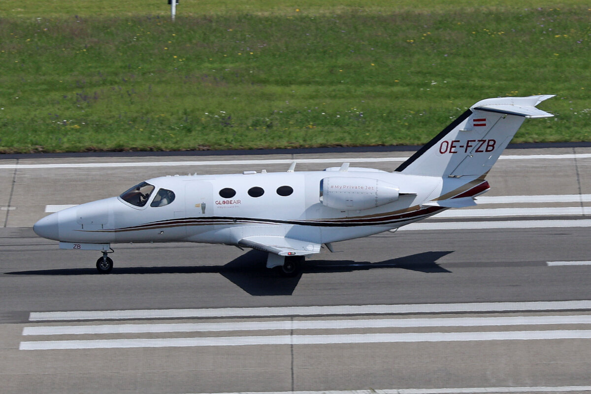 GlobeAir, OE-FZB, Cessna 510 Mustang, msn: 510-0145, 29.Mai 2023, ZRH Zürich, Switzerland.