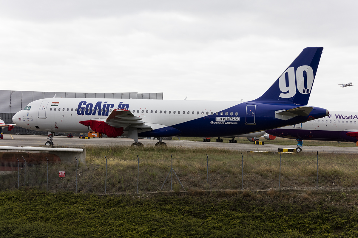 GoAir, F-WWIN, Airbus, A320-271N, 07.09.2017, TLS, Toulouse, France 


