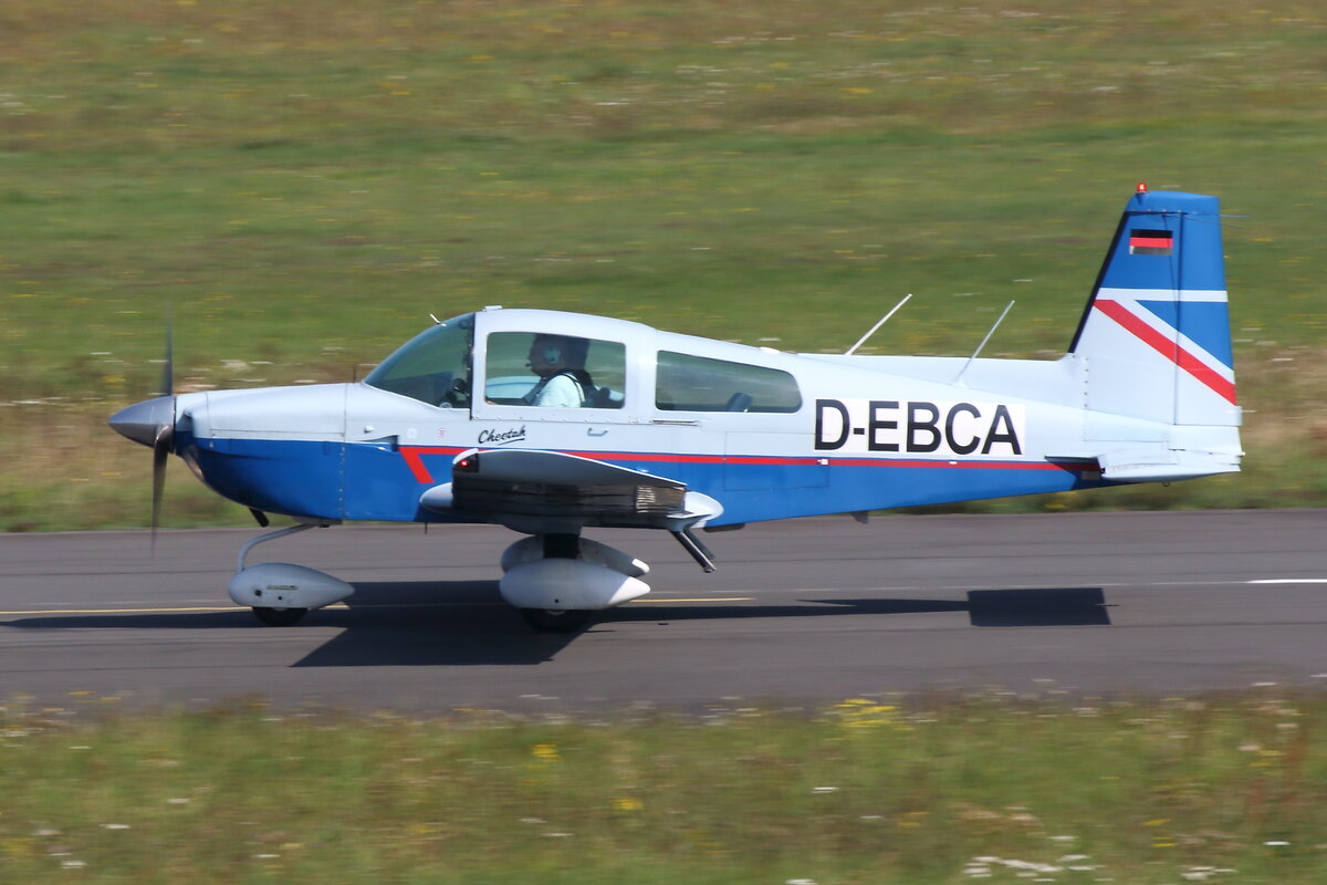 Grumman American AA-5A Cheetah, D-EBCA. Grumman Fly-In, Bonn-Hangelar (EDKB), 04.09.2021.