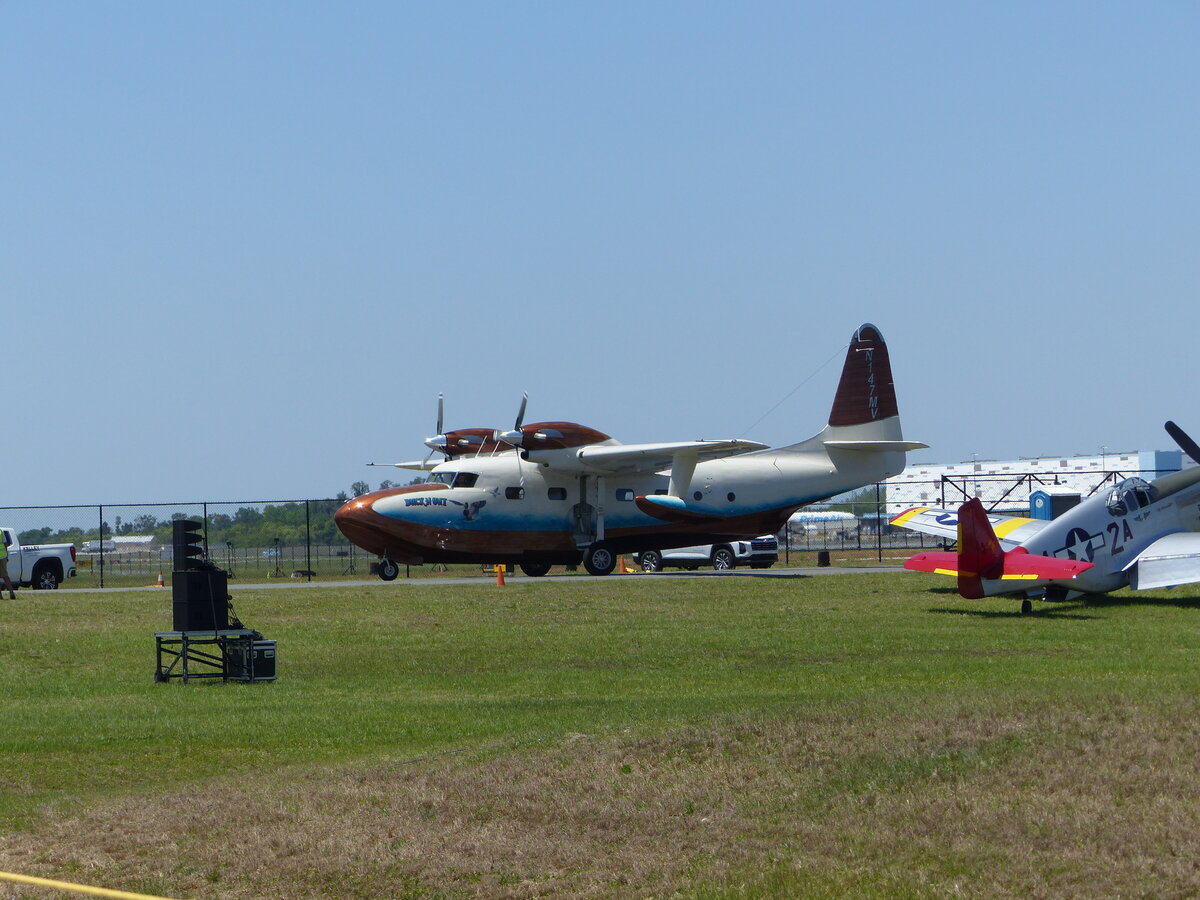 Grumman G-73T Turbo Mallard, N147MV, Sun`n Fun EXPO, Lakeland-Linder Int. (LAL/KLAL), 17.4.2026