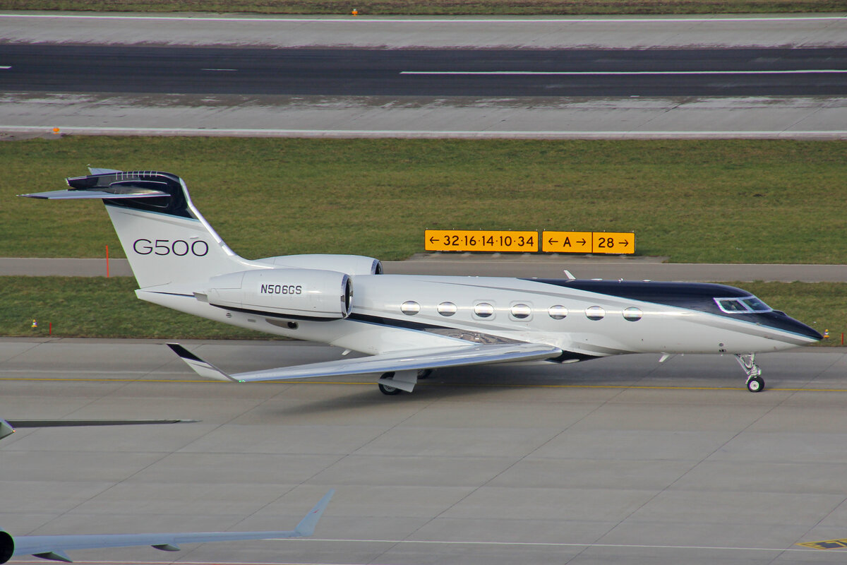 Gulfstream Aerospace Corp., N506GS, Gulfstream G500, msn: 72106, 20.Januar 2023, ZRH Zürich, Switzerland.