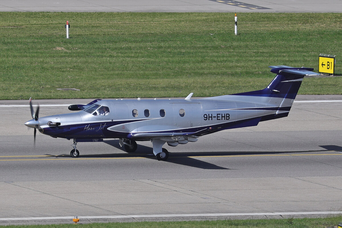 Hans Jet, 9H-EHB, Pilatus PC-12/47E NG, msn: 1767, 25.Mai 2026, ZRH Z�rich, Switzerland.