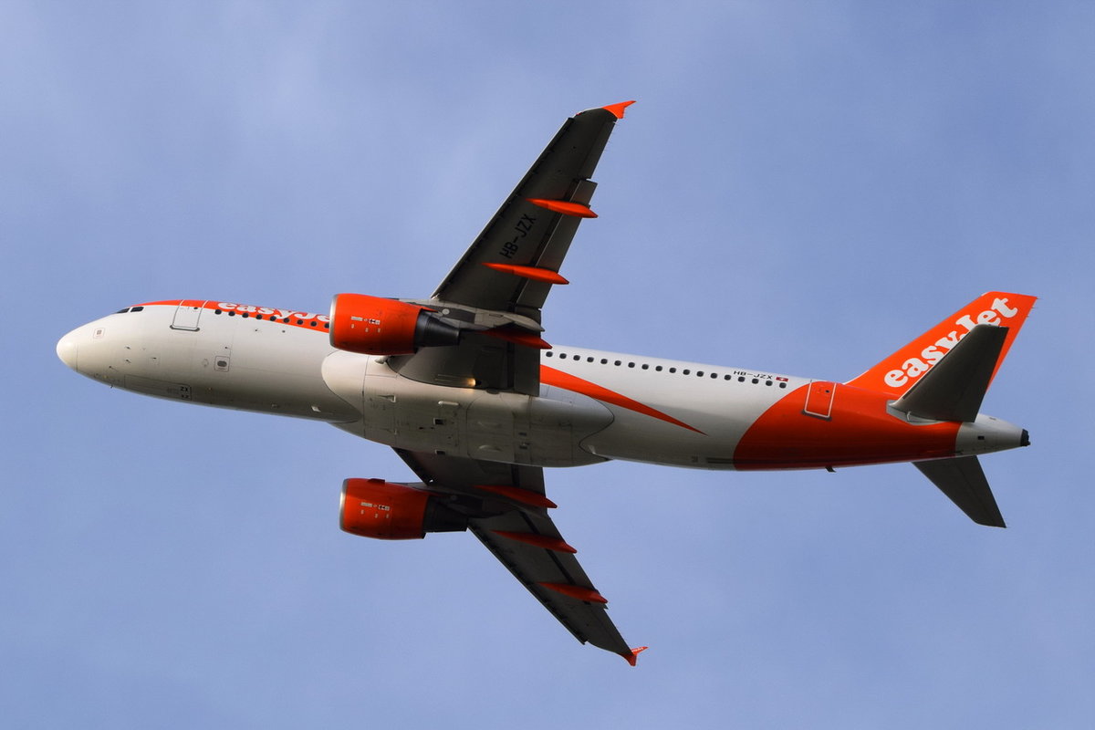 HB-JZX easyJet Switzerland Airbus A320-214   , MUC , 04.10.2017