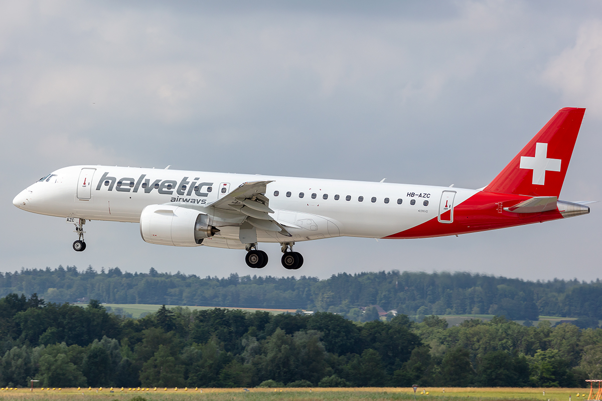 Helvetic Airways, HB-AZC, Embraer, ERJ-190-E2, 26.06.2021, ZRH, Zürich, Switzerland