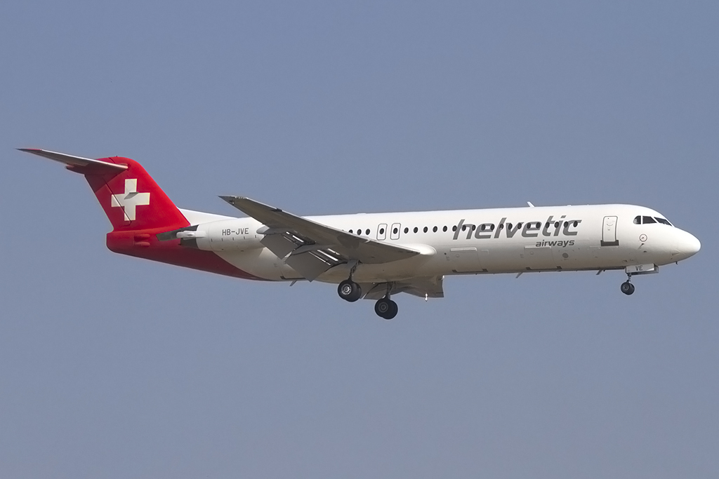 Helvetic Airways, HB-JVE, Fokker, F-100, 09.03.2014, ZRH, Zürich, Switzerland


