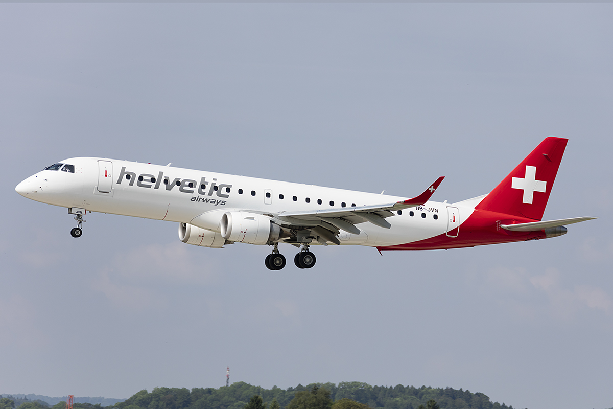 Helvetic Airways, HB-JVN, Embraer, ERJ-190LR, 25.05.2017, ZRH, Zürich, Switzerland 



