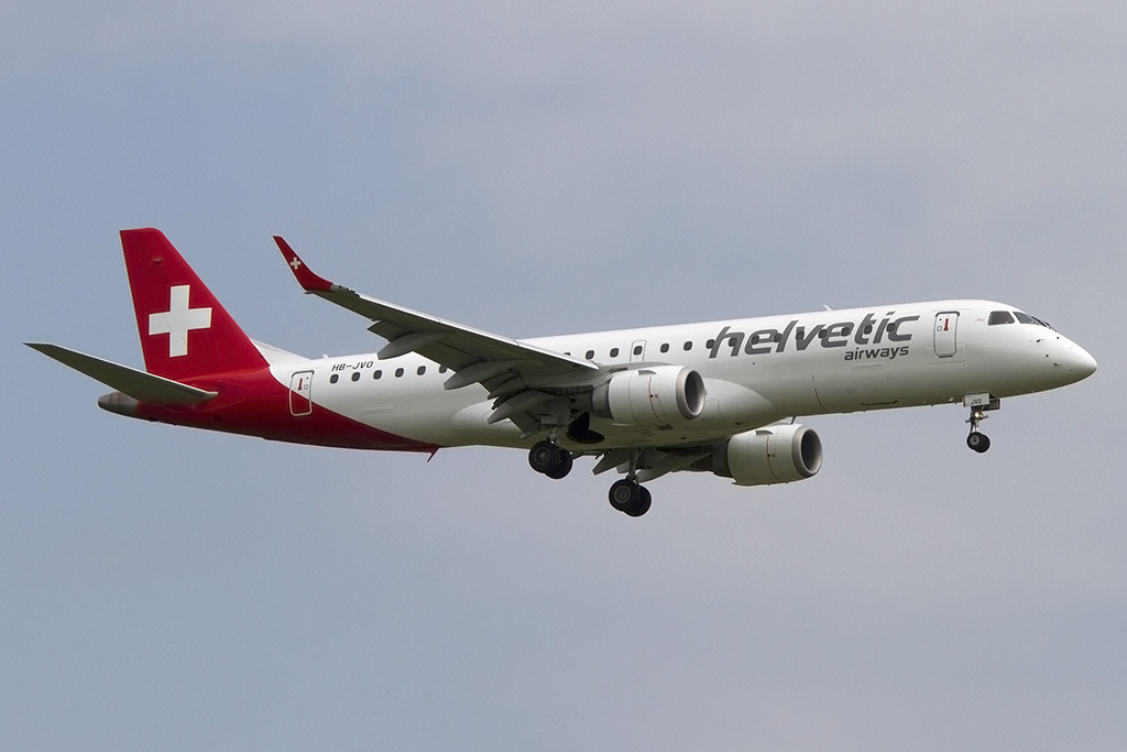 Helvetic Airways, HB-JVO, Embraer, ERJ-190LR, 24.05.2015, ZRH, Zürich, Switzerland  

