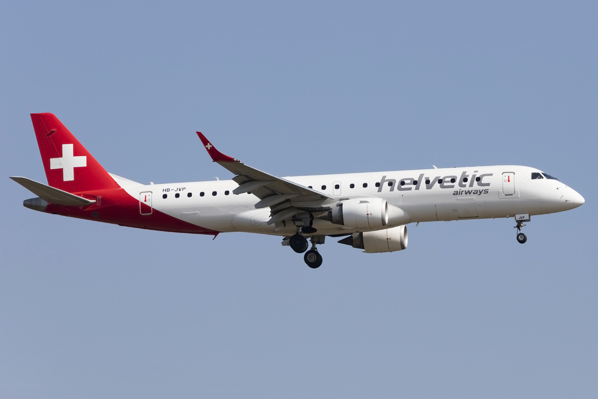 Helvetic Airways, HB-JVP, Embraer, ERJ-190LR, 19.03.2016, ZRH, Zürich, Switzenland 




