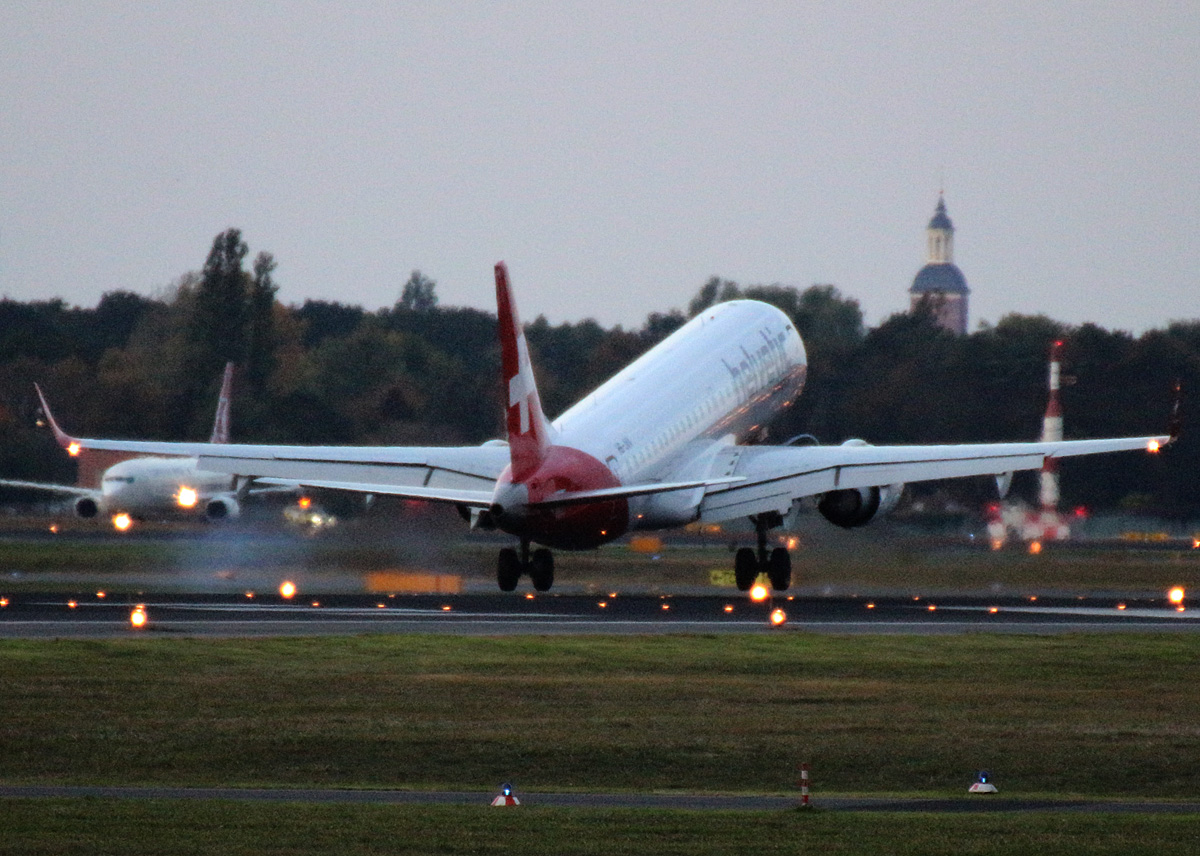 Helvetic, ERJ-190-100LR, HB-JVV, TXL, 12.10.2019