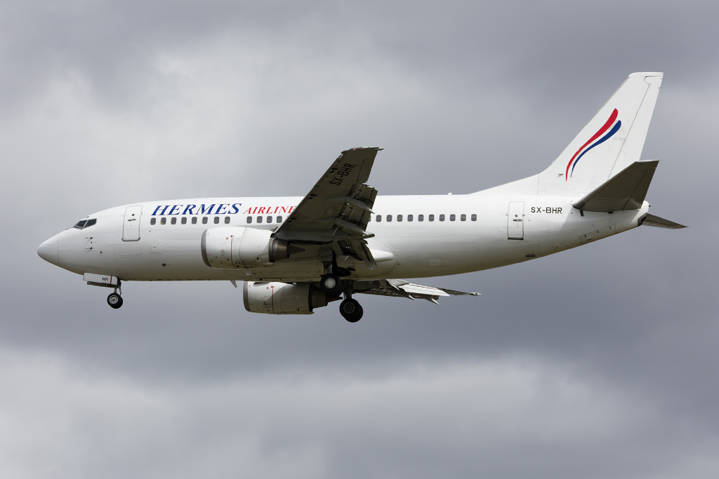 Hermes Airlines, SX-BHR, Boeing, B737-5L9, 17.09.2015, TLS, Toulouse, France



