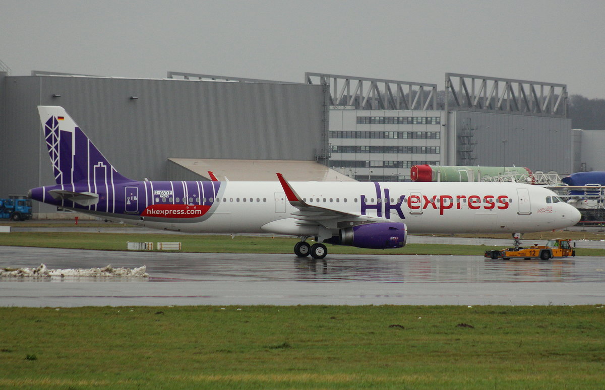 HK Express , D-AVYF, Reg. B-LEI, MSN 7969, Airbus A 321-231(SL), 13.12.2017,  XFW-EDHI, Hamburg-Finkenwerder, Germany 
