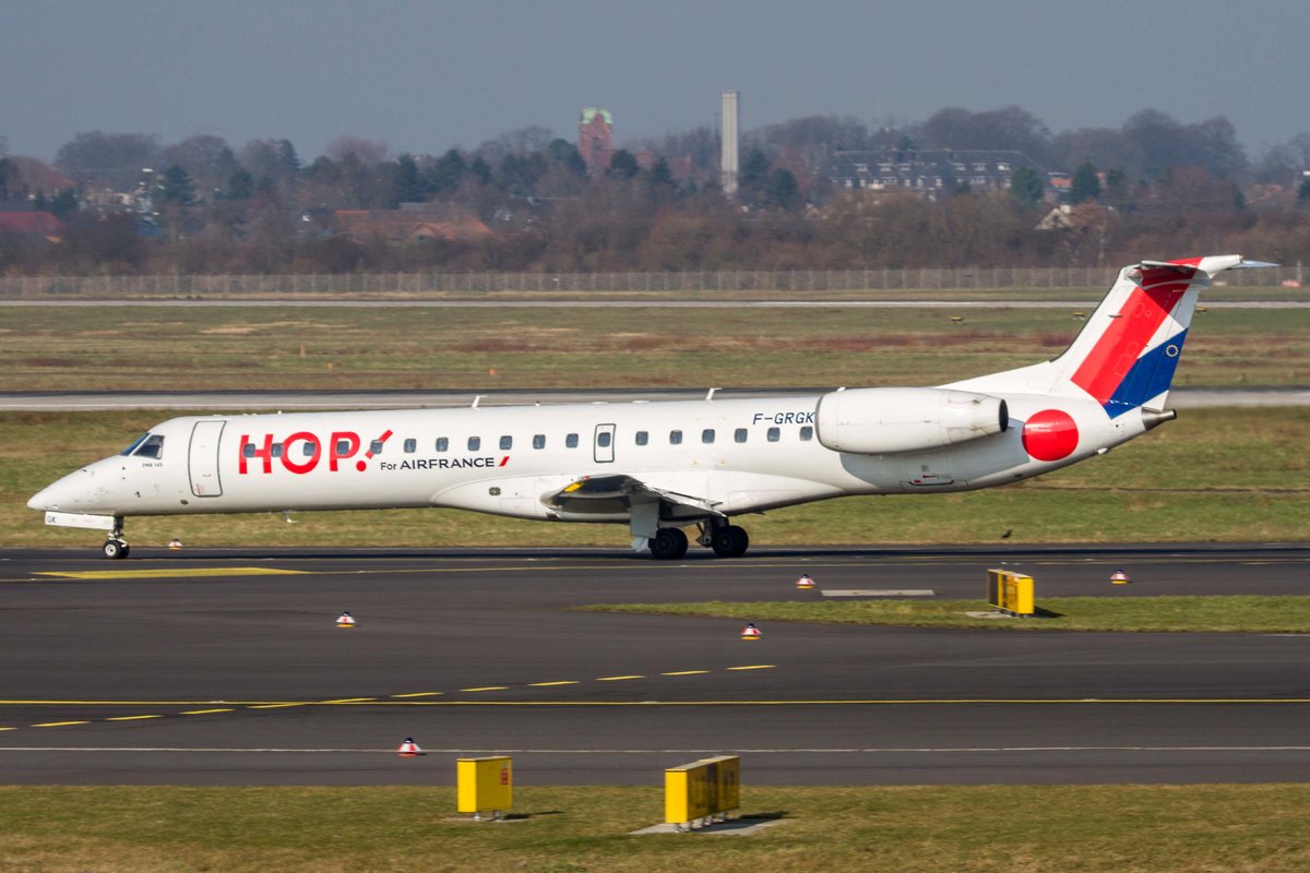 HOP! (A5-HOP), F-GRGK, Embraer, ERJ-145 EP, 10.03.2016, DUS-EDDL, Düsseldorf, Germany