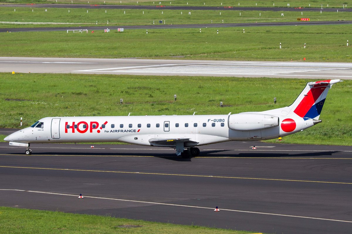 HOP! (A5-HOP), F-GUBG, Embraer, ERJ-145, 17.05.2017, DUS-EDDL, Düsseldorf, Germany