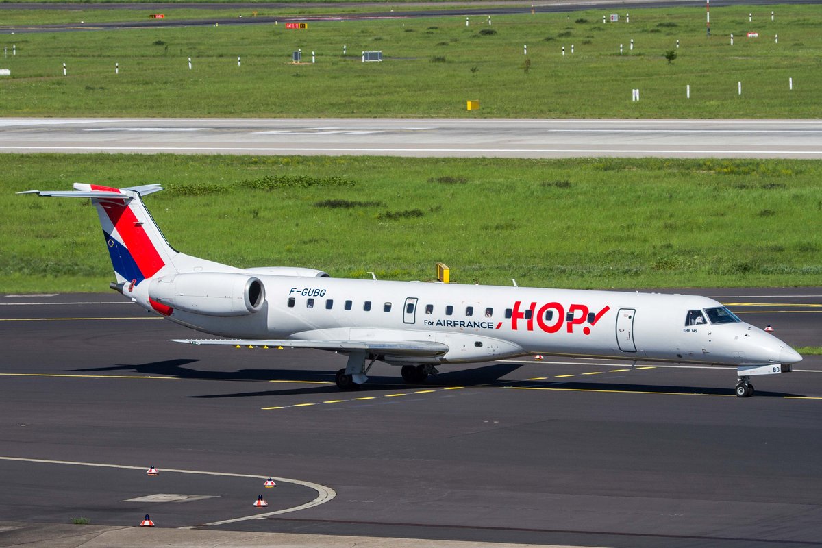 HOP! (A5-HOP), F-GUBG, Embraer, ERJ-145, 17.05.2017, DUS-EDDL, Düsseldorf, Germany