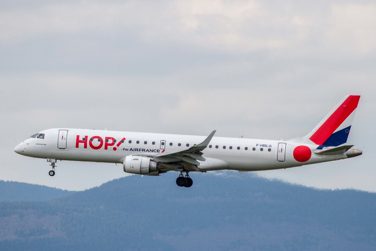 HOP! (A5-HOP), F-HBLG, Embraer, 190 STD (190-100), 11.04.2017, FRA-EDDF, Frankfurt, Germany