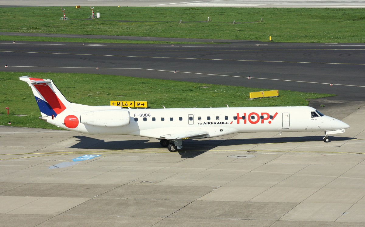 HOP, F-GUBR, (c/n 14500890),Embraer ERJ -145MP,09.09.2015, DUS-EDDL, Düsseldorf, Germany 