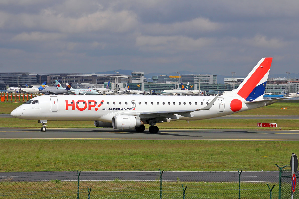 HOP!, F-HBLJ, Embraer ERJ-190AR, msn. 19000311, 20.Mai 2017, FRA Frankfurt am Main, Germany.