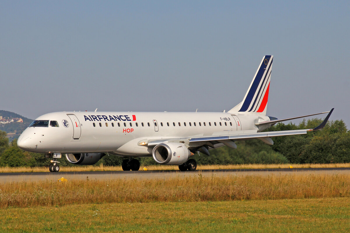HOP!, F-HBLR, Embraer ERJ-190STD, msn: 19000322, 30.Juli 2022, ZRH Zürich, Switzerland.