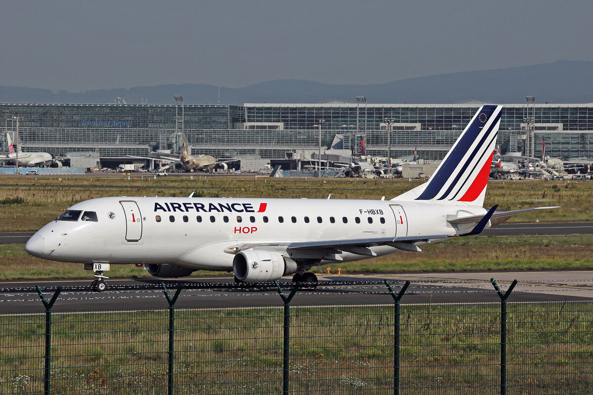 HOP!, F-HBXB, Embraer ERJ-170STD, msn: 17000250, 13.August 2025, FRA Frankfurt, Germany.