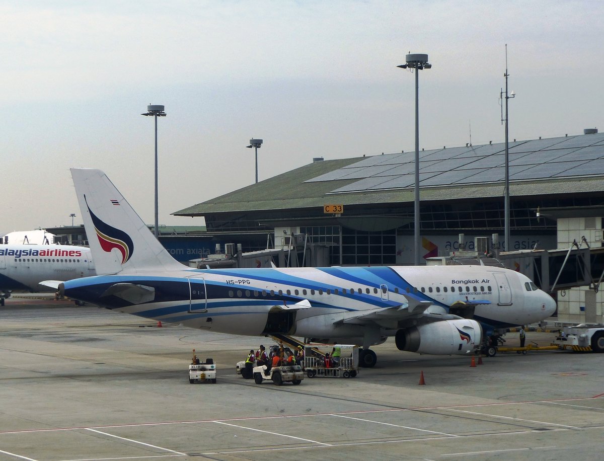 HS-PPG, Airbus A 319-131, Bangkok Airways, Kuala Lumpur International Airport (KUL), 17.9.2017