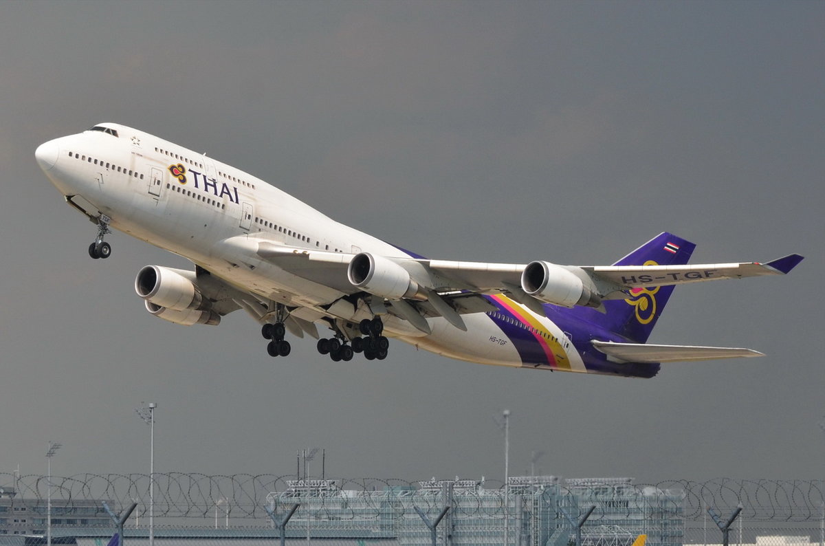 HS-TGF Thai Airways International Boeing 747-4D7  , MUC , 21.06.2017