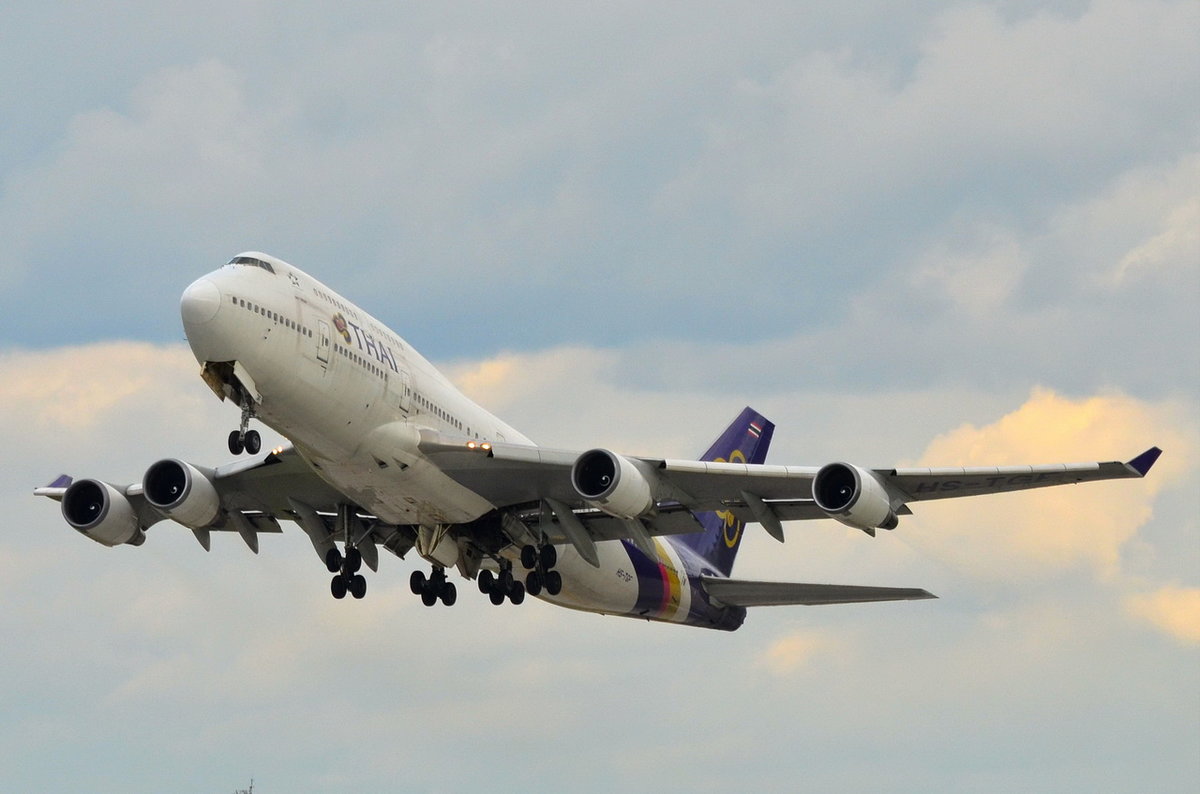 HS-TGF Thai Airways International Boeing 747-4D7  , MUC , 07.10.2017