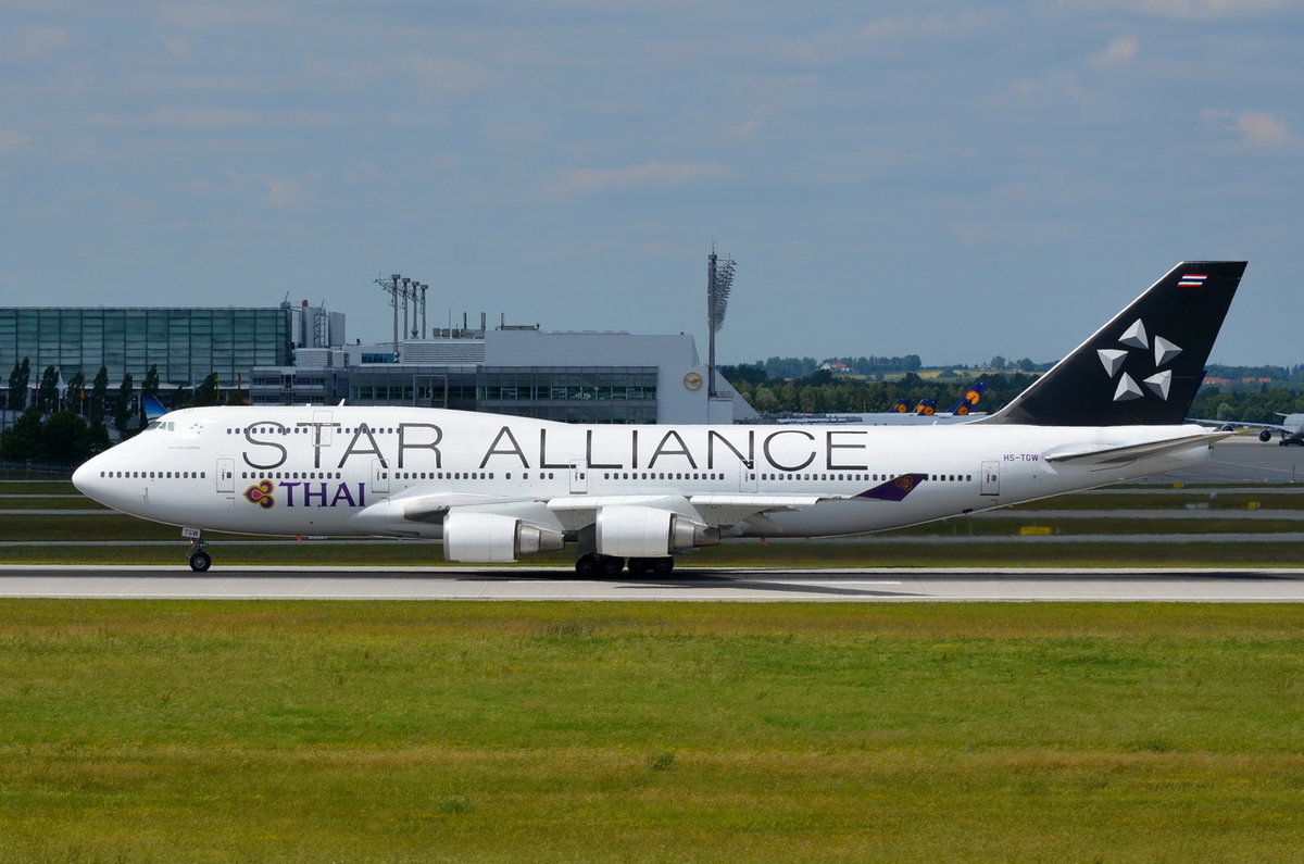 HS-TGW Thai Airways International Boeing 747-4D7   , MUC , 17.06.2017