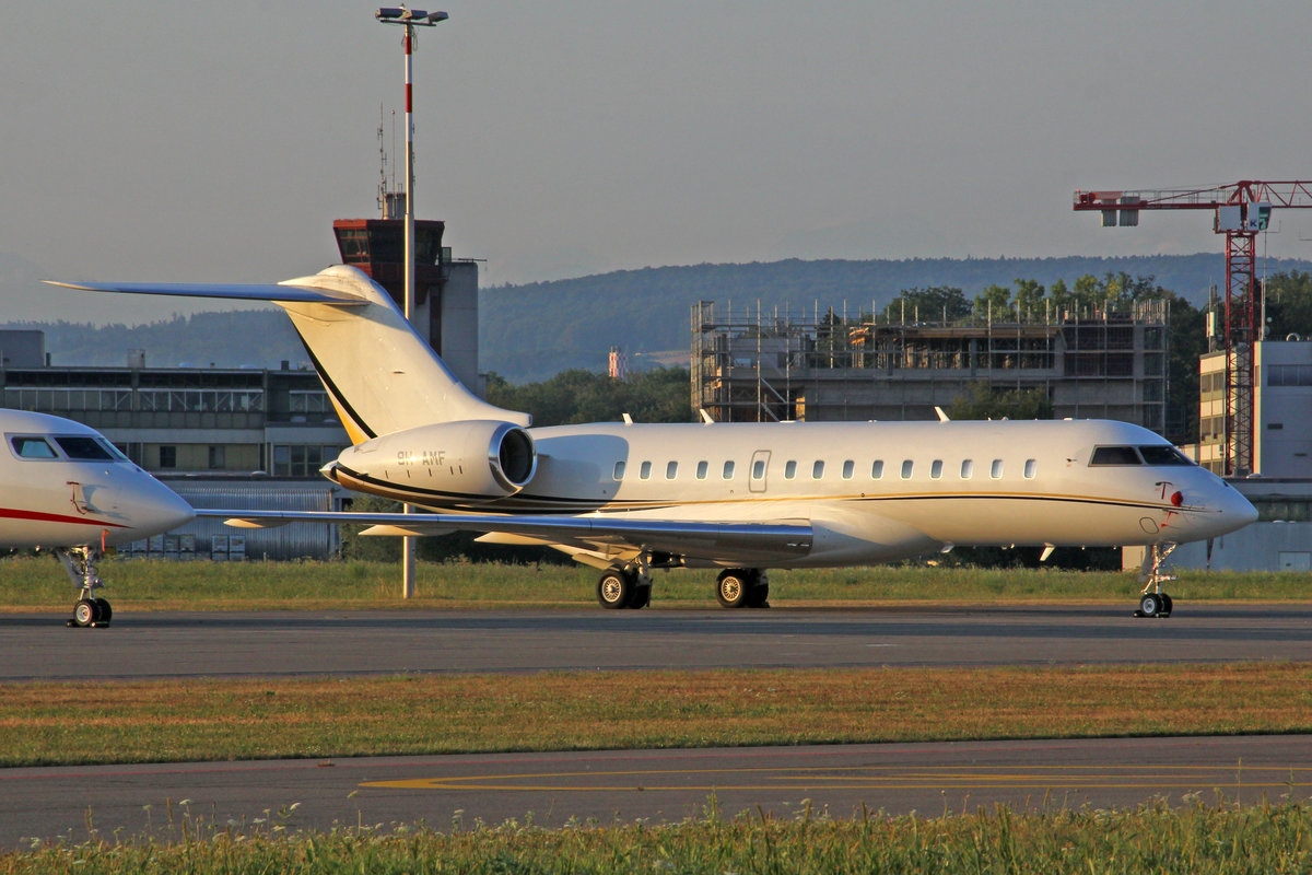Hyperion Aviation, 9H-AMF, Bombardier Global 6000, msn: 9437, 01.August 2018, ZRH Zürich, Switzerland.
