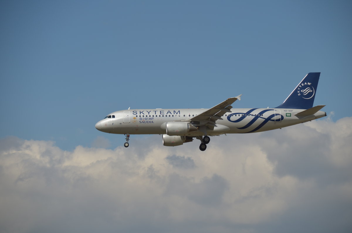 HZASF/SaudiAirlines/A320214/Skyteam Lackierung/08.04.16/Airport