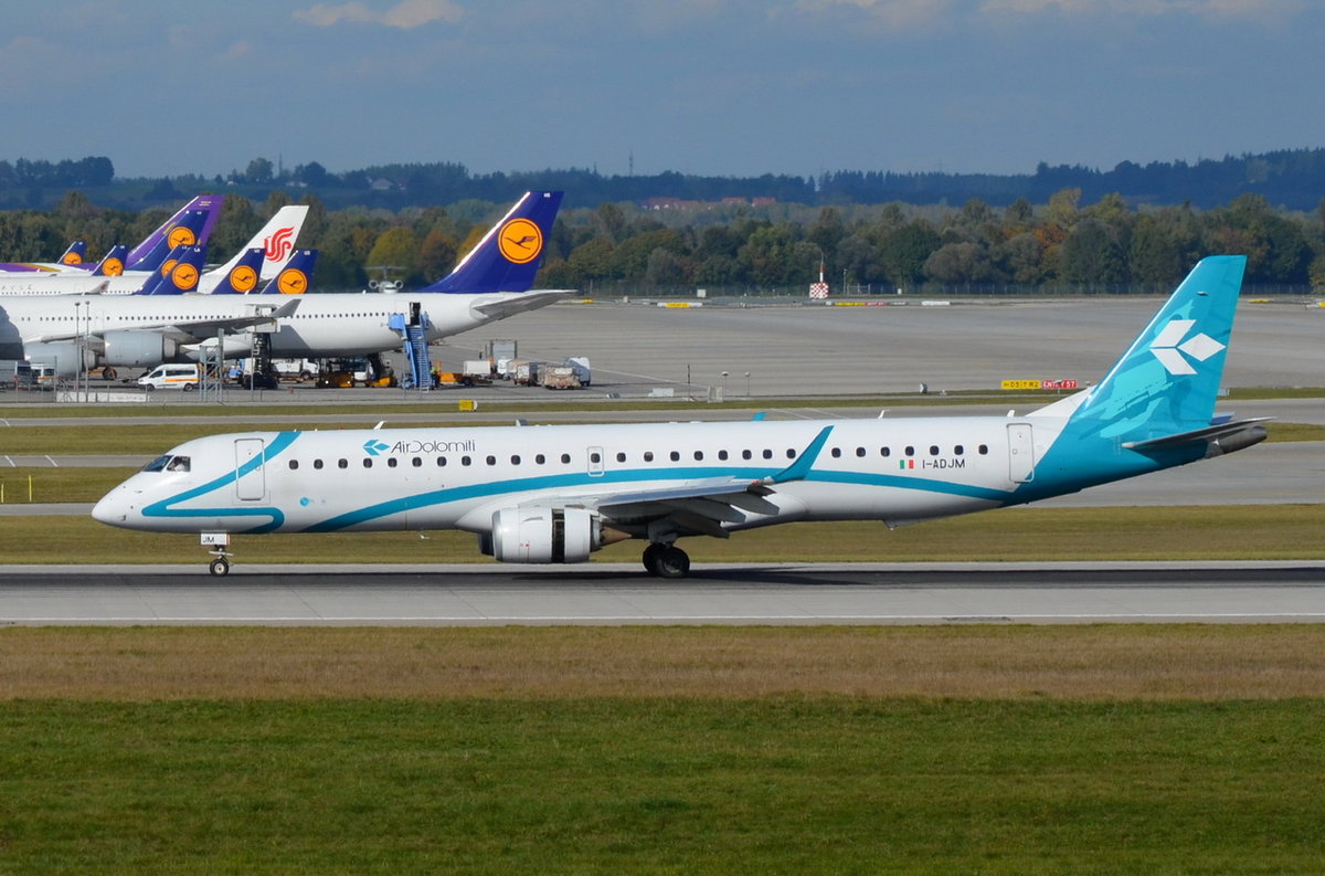 I-ADJM Air Dolomiti Embraer ERJ-195LR (ERJ-190-200 LR)  , MUC , 15.10.2016