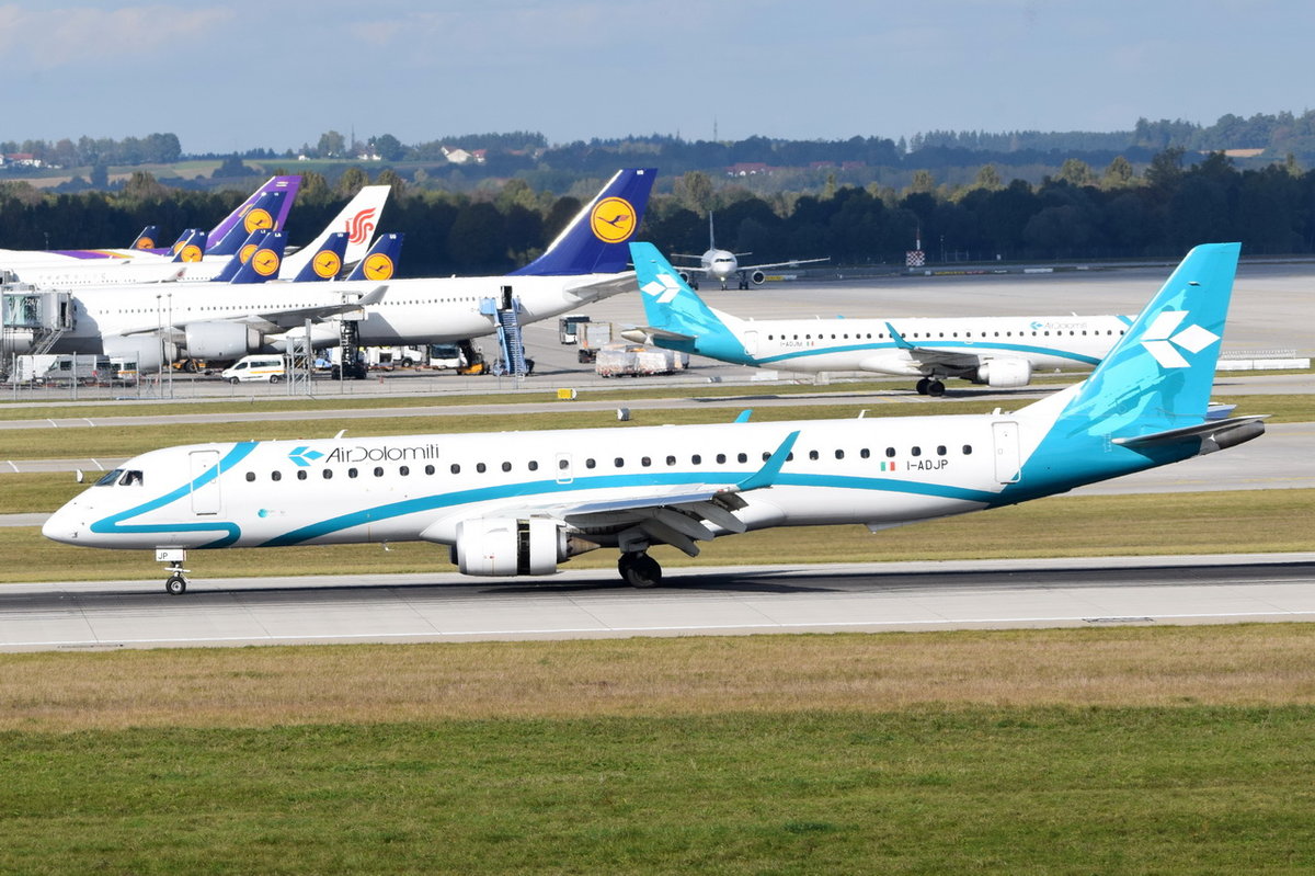 I-ADJP Air Dolomiti Embraer ERJ-195LR (ERJ-190-200 LR)  , MUC , 15.10.2016