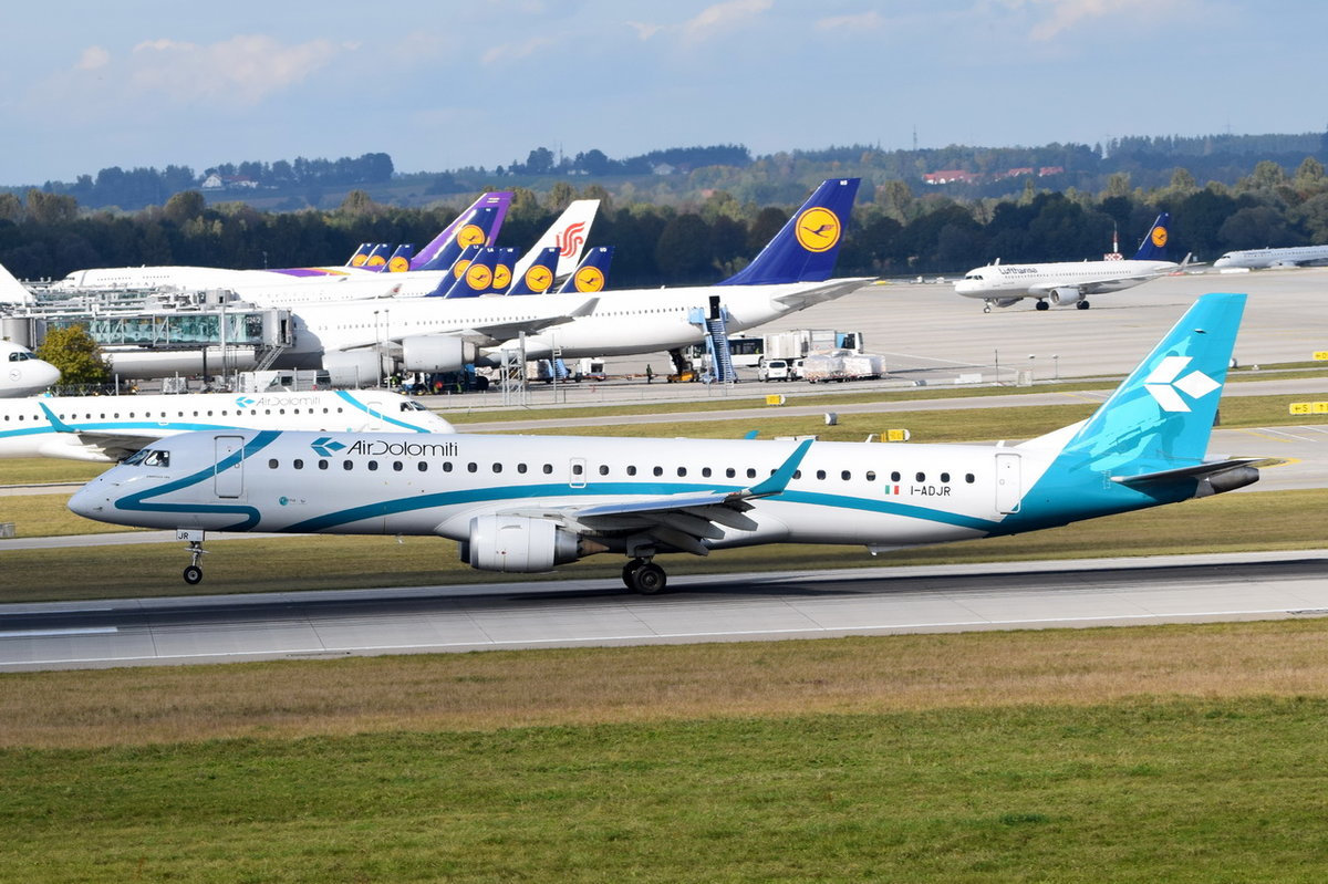 I-ADJR Air Dolomiti Embraer ERJ-195LR (ERJ-190-200 LR)  , MUC , 15.10.2016