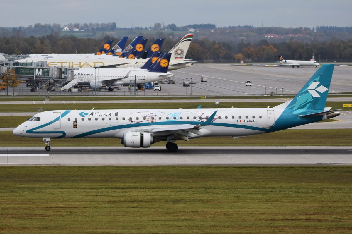 I-ADJS Air Dolomiti Embraer ERJ-195LR (ERJ-190-200 LR)  , MUC , 23.10.2017