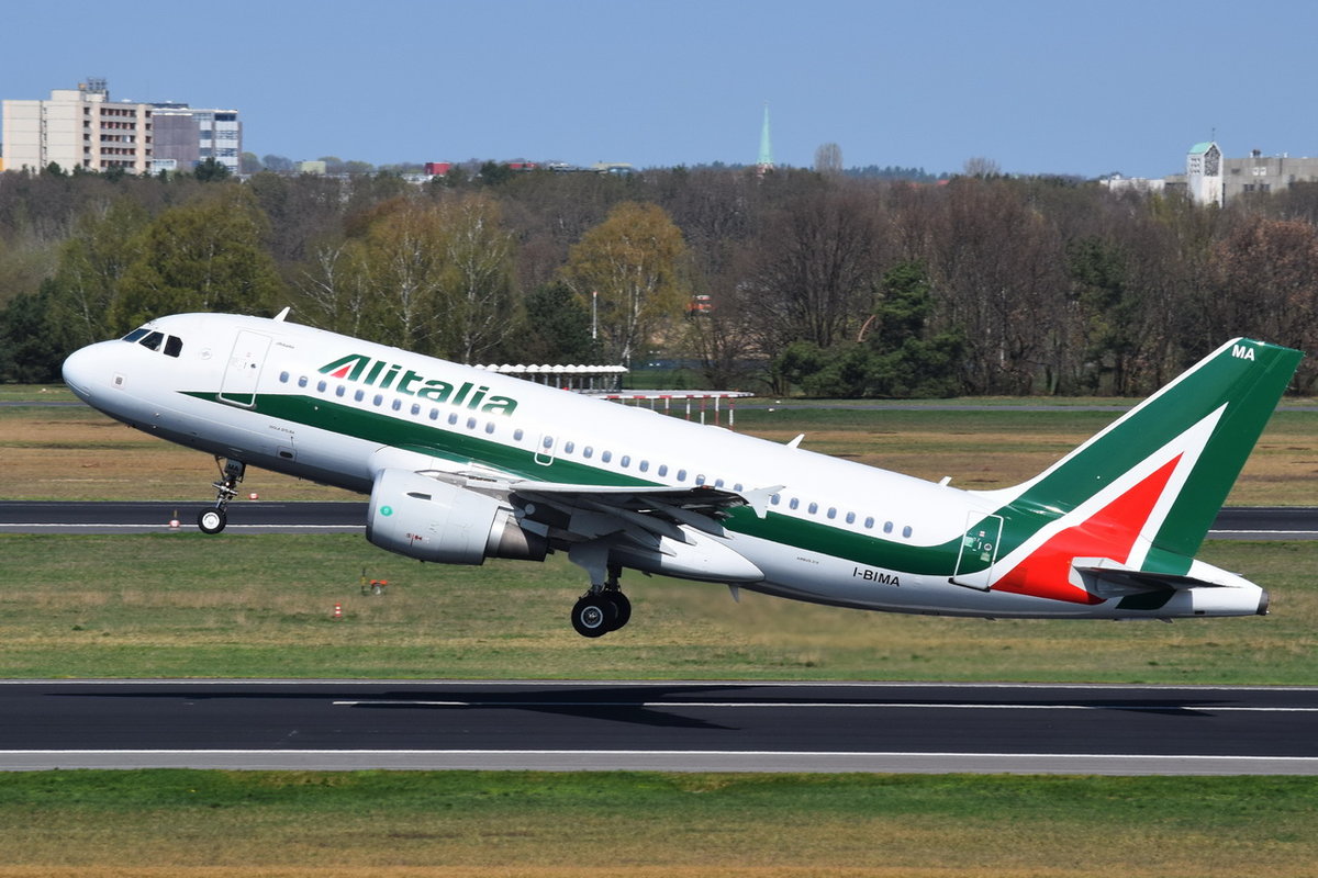 I-BIMA Alitalia Airbus A319-112  , TXL , 17.04.2018